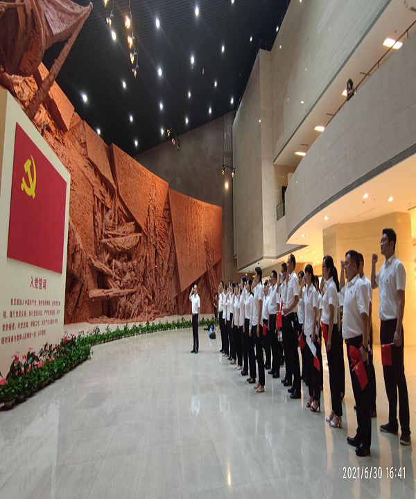 徽盐地产集团开展“追忆历史，，，，，，重温入党自愿书”主题活动